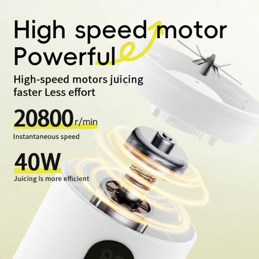 Portable Auto Juicing Cup USB Rechargeable Cordless Electric Fruit Juicer Multifunction 500ml Capacity Fruit Extractor Cup