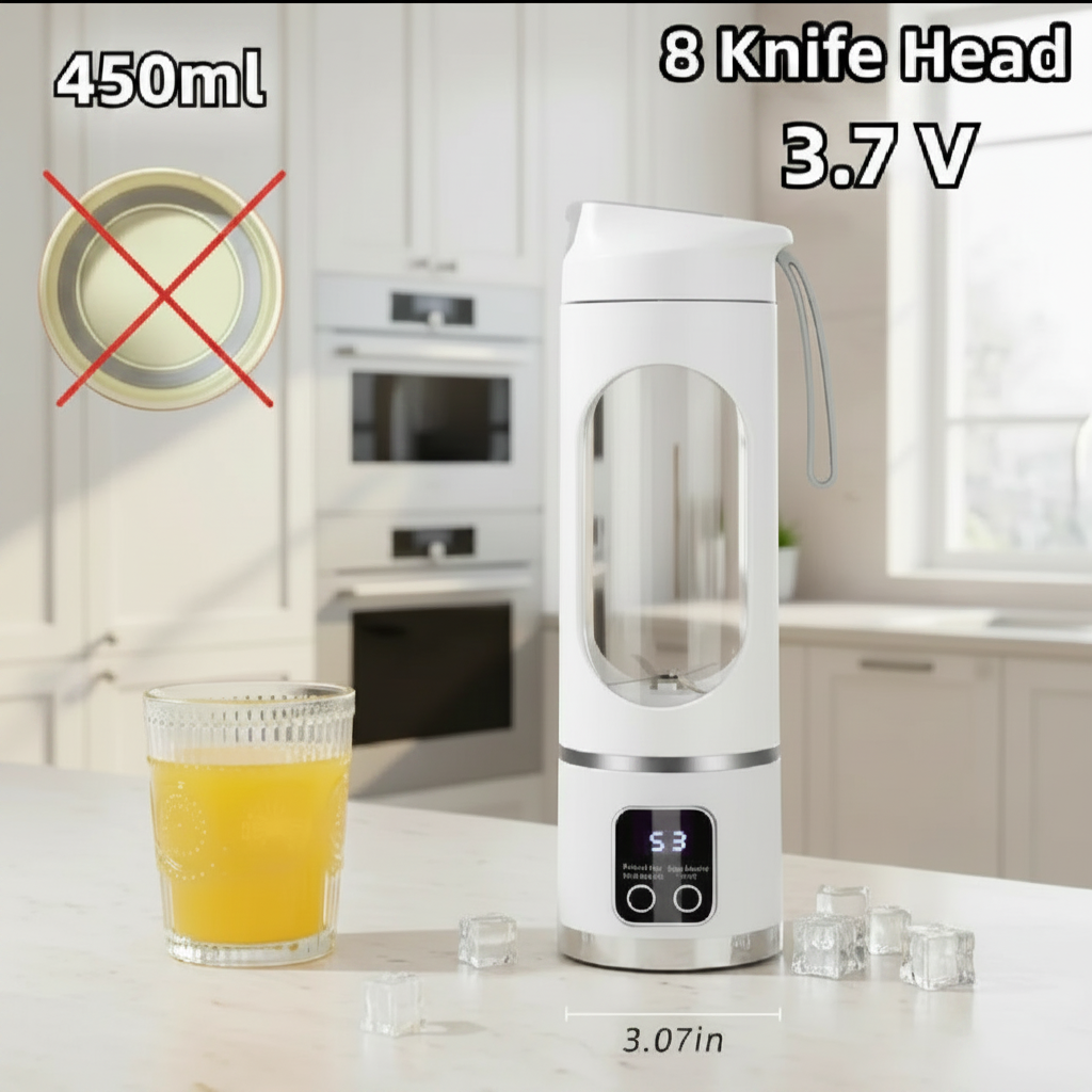 Portable Blender Bottle 700ML – USB Rechargeable Smoothie & Juice Maker