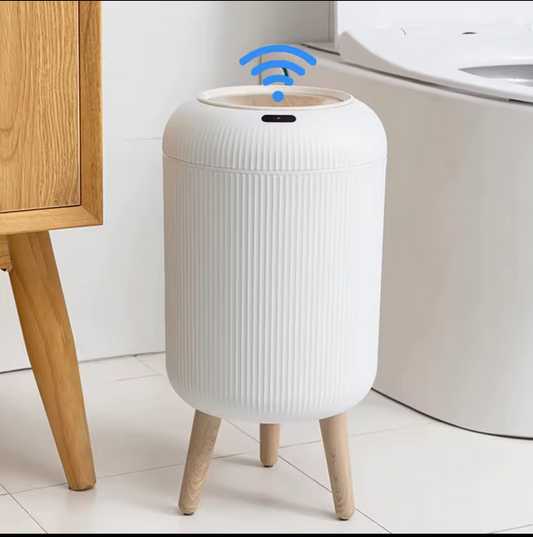 Smart Motion Sensor Trash Can – Touchless Automatic Lid for Bedroom office& kitchen