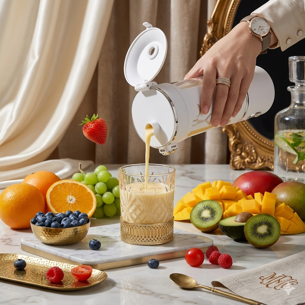 Portable Blender Bottle 700ML – USB Rechargeable Smoothie & Juice Maker
