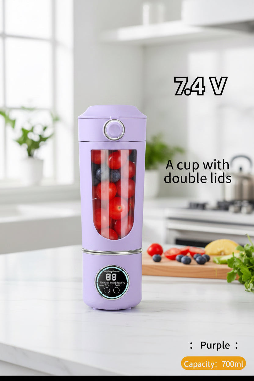 Portable Blender Bottle 700ML – USB Rechargeable Smoothie & Juice Maker