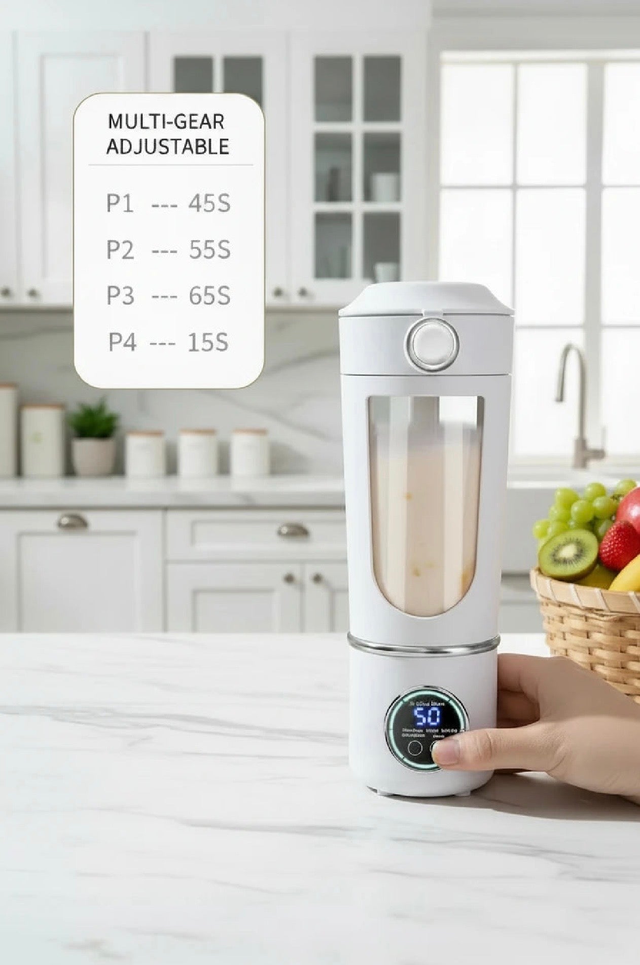 Portable Blender Bottle 700ML – USB Rechargeable Smoothie & Juice Maker