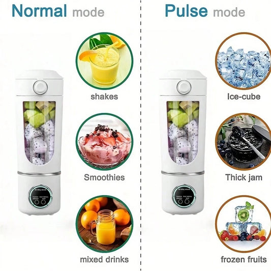 Portable Blender Bottle 700ML – USB Rechargeable Smoothie & Juice Maker