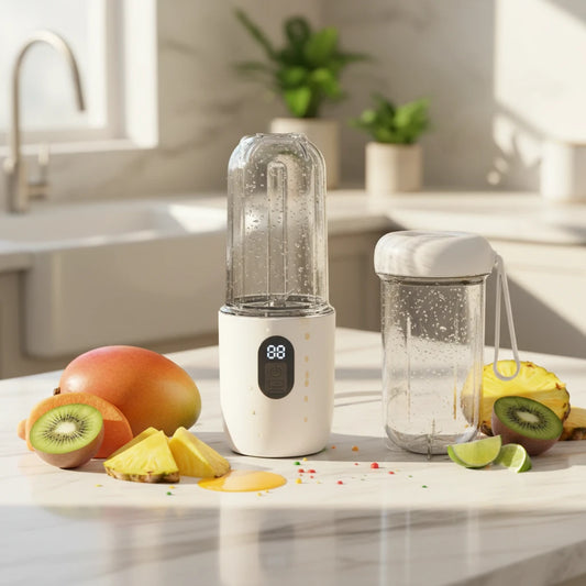Portable Auto Juicing Cup USB Rechargeable Cordless Electric Fruit Juicer Multifunction 500ml Capacity Fruit Extractor Cup