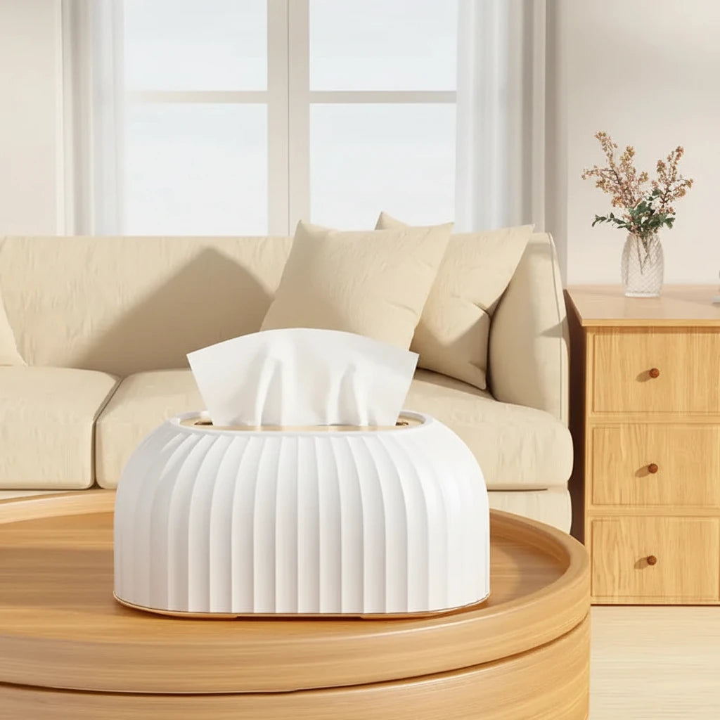 Luxury Drawer Style Tissue Box Holder – Premium Desktop Storage Organizer