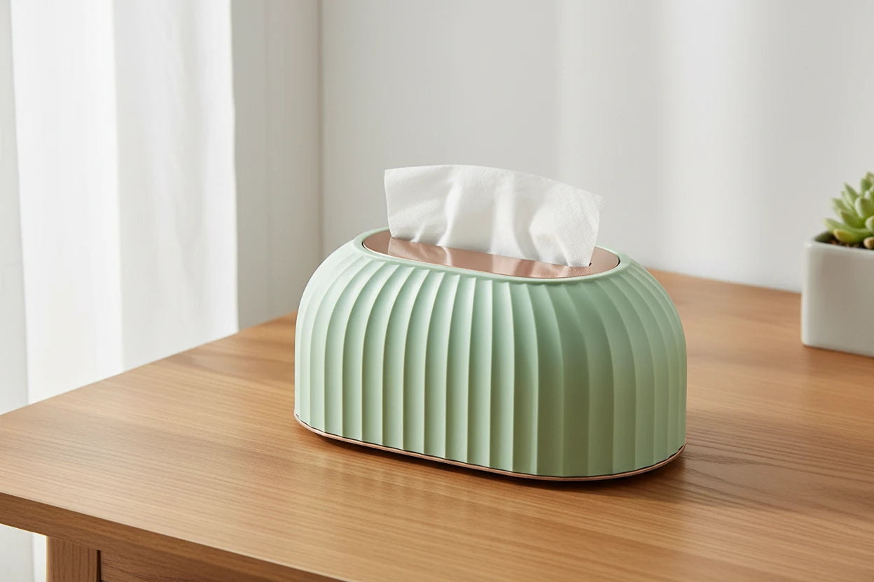 Luxury Drawer Style Tissue Box Holder – Premium Desktop Storage Organizer