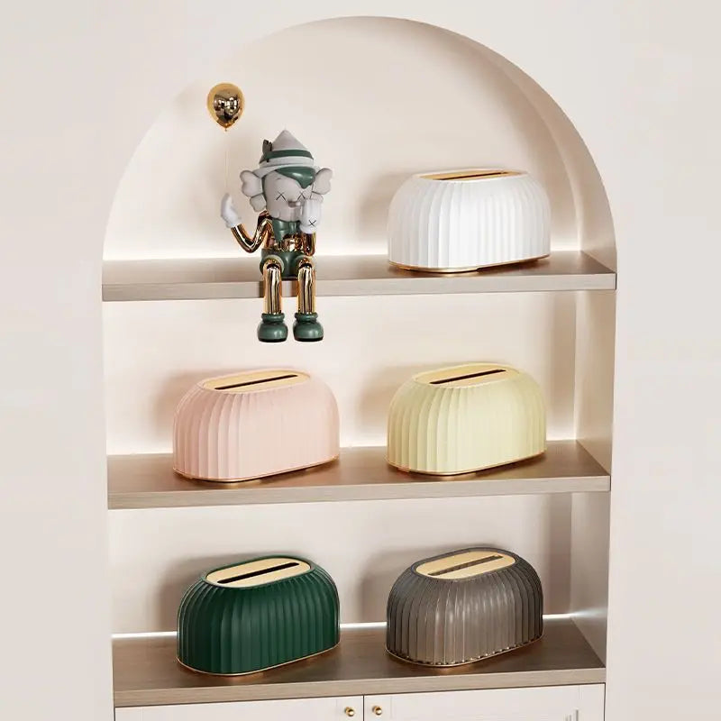 Luxury Drawer Style Tissue Box Holder – Premium Desktop Storage Organizer