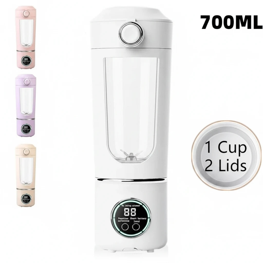 Portable Blender Bottle 700ML – USB Rechargeable Smoothie & Juice Maker