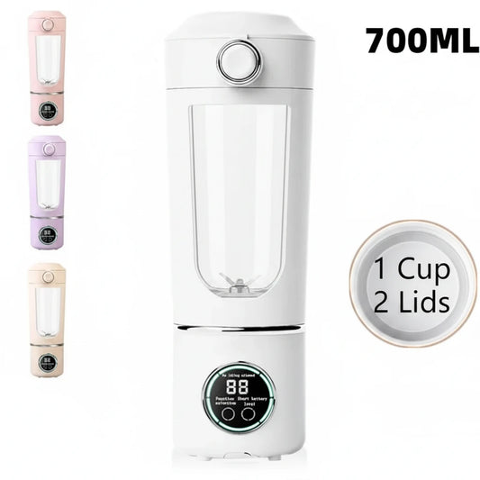 Portable Blender Bottle 700ML – USB Rechargeable Smoothie & Juice Maker